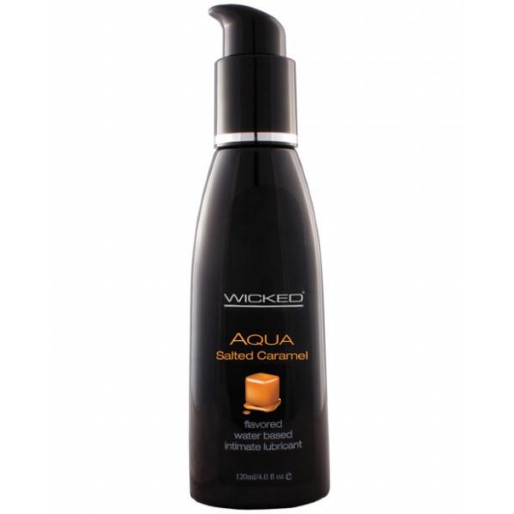 Wicked Aqua Salted Caramel Lube 4oz - Lubricants