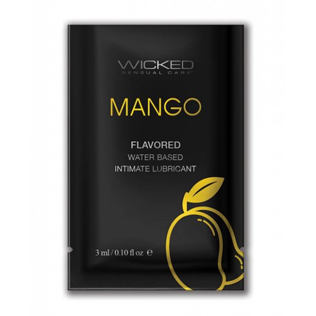 Wicked Sensual Care Water Based Lubricant - .1 Oz Mango - Lubricants