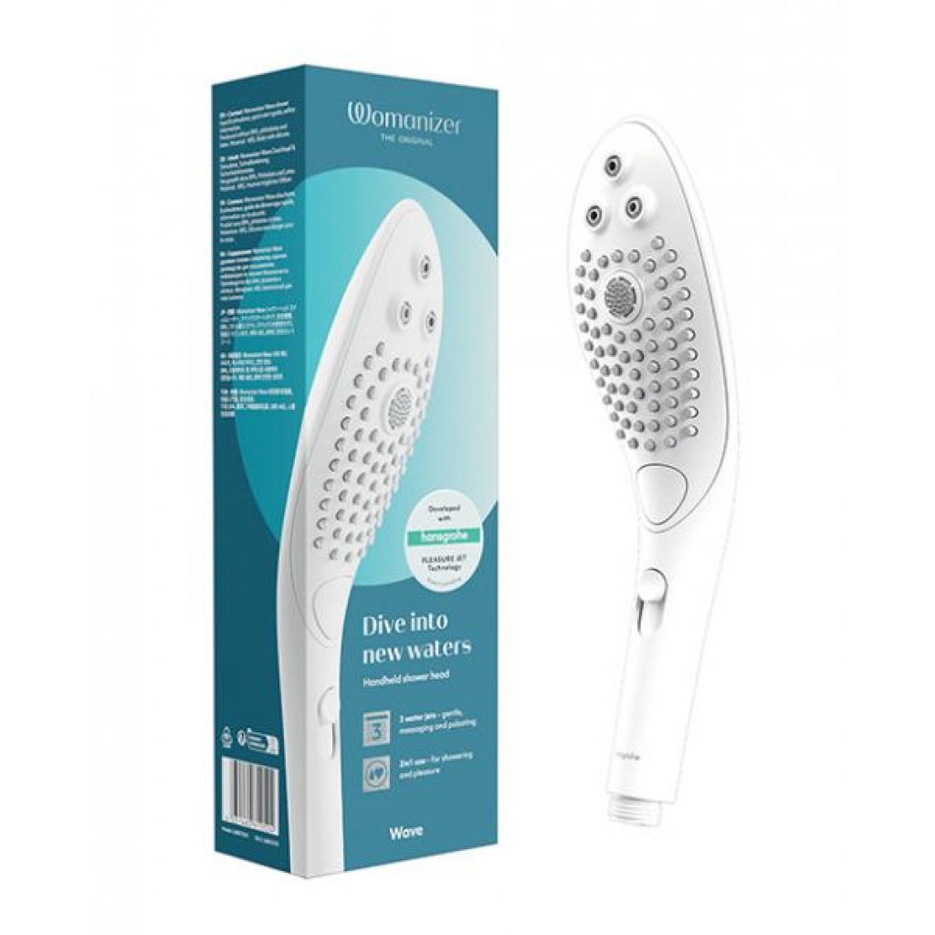 Womanizer Wave Shower Head - White - Batteries & Chargers