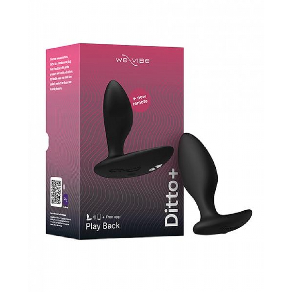 We-vibe Ditto+ - Satin Black - Anal Plugs