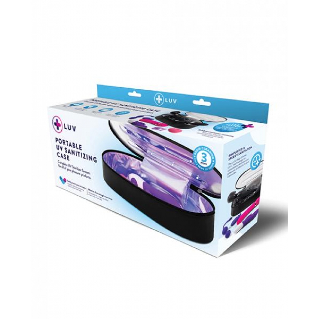 Luv Portable Uv Sanitizing Case - Black - Toy Cleaners