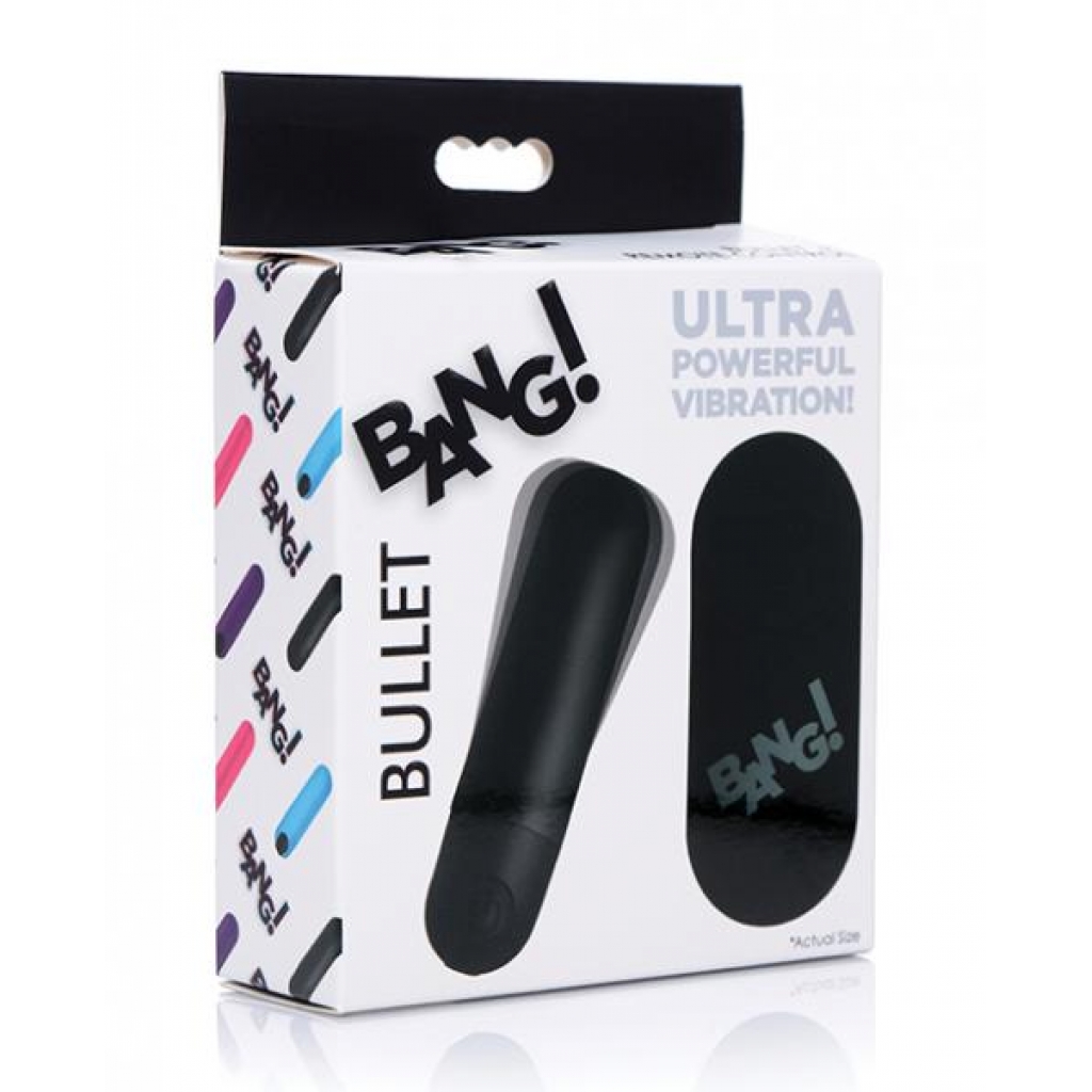 Bang! Vibrating Bullet W/ Remote Control - Black - Bullet Vibrators