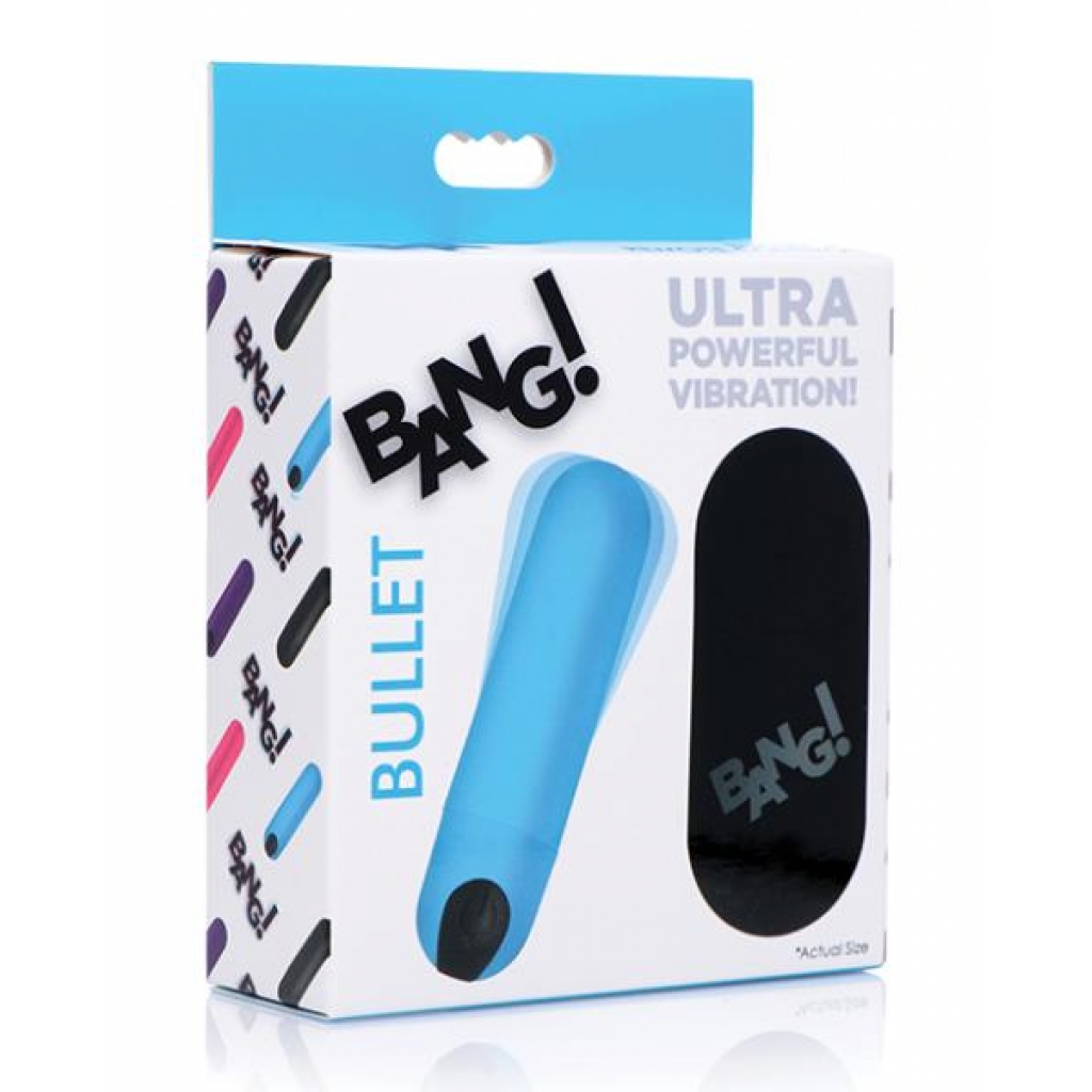 Bang! Vibrating Bullet W/ Remote Control - Blue - Bullet Vibrators