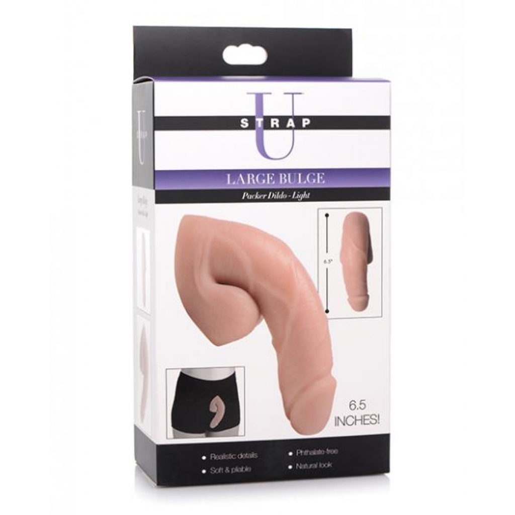 Strap U Large Bulge Packer Dildo - Light