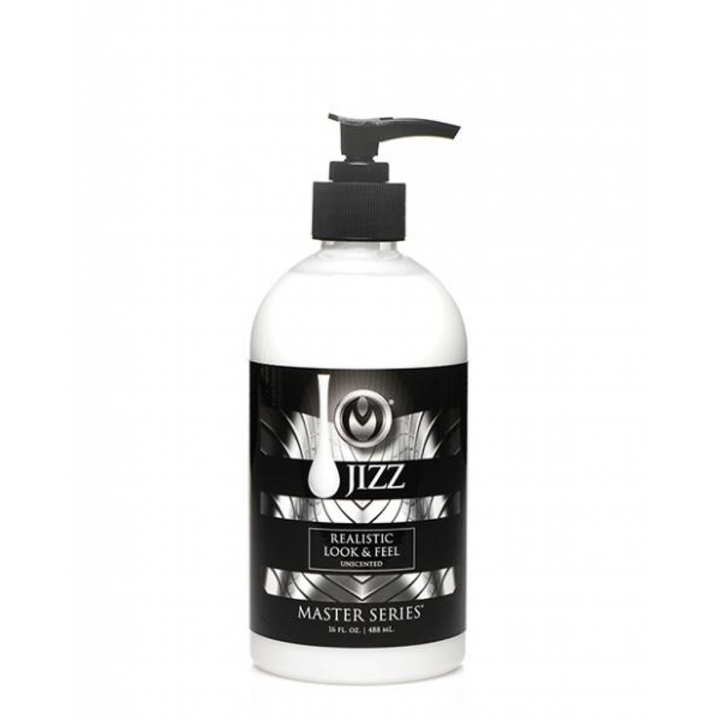 Master Series Unscented Jizz Water Based Body Glide - 16oz - Lubricants