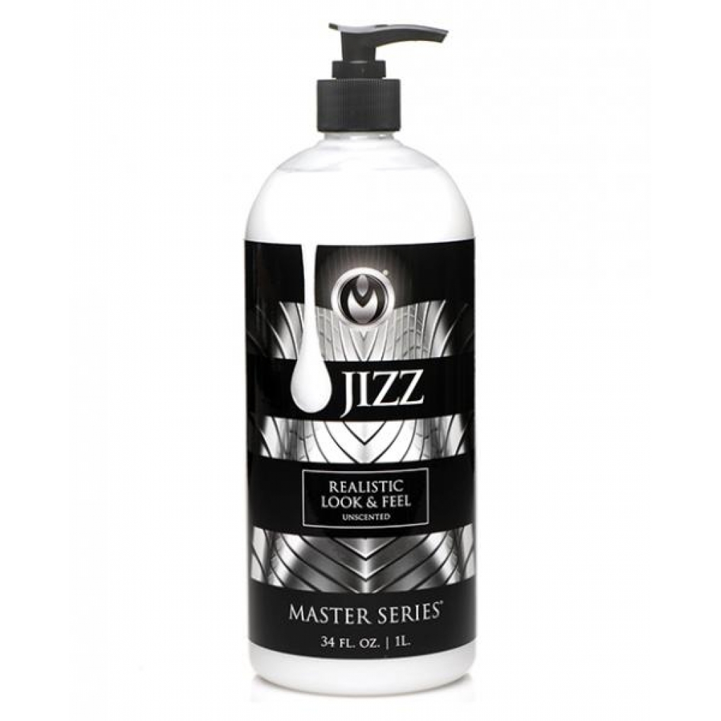 Master Series Unscented Jizz Water Based Body Glide - 34oz - Lubricants