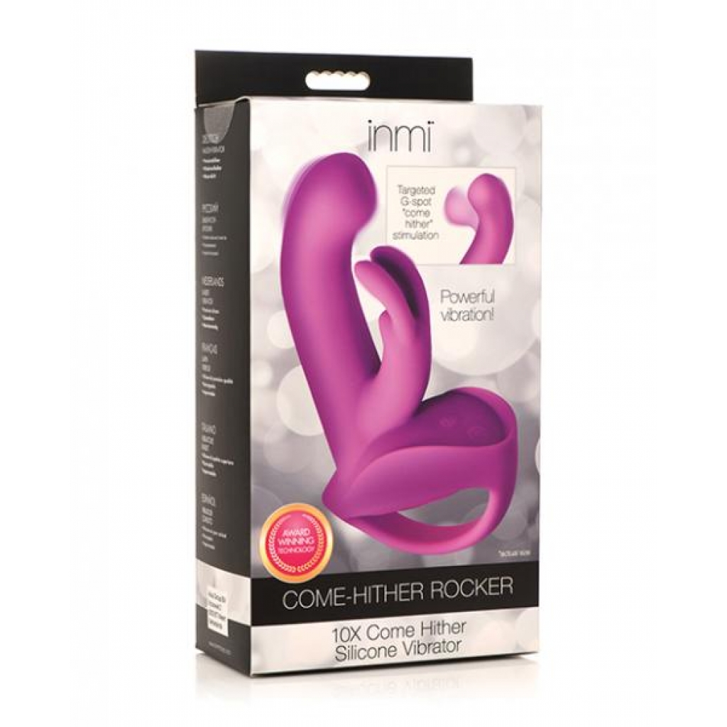 Inmi Come Hither Rocker 10x Silicone Vibrator - Rabbit Vibrators