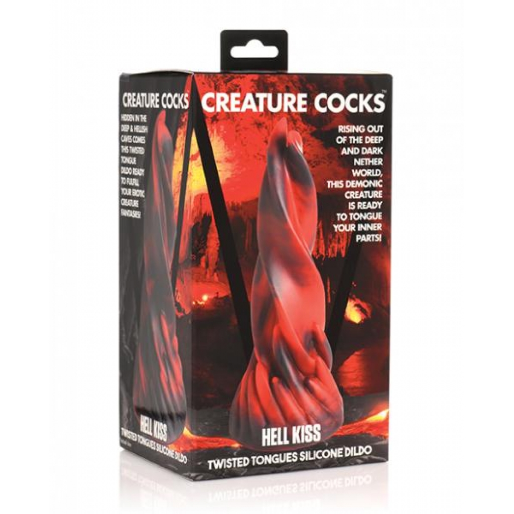 Creature Cocks Hell Kiss Twisted Tongues Silicone Dildo - Extreme Dildos