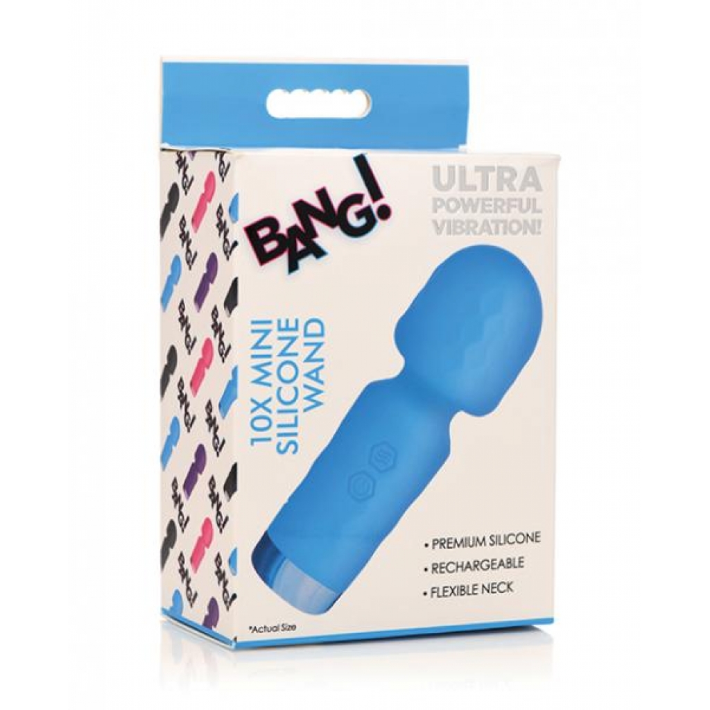 Bang! Mini Silicone Wand - Blue - Body Massagers