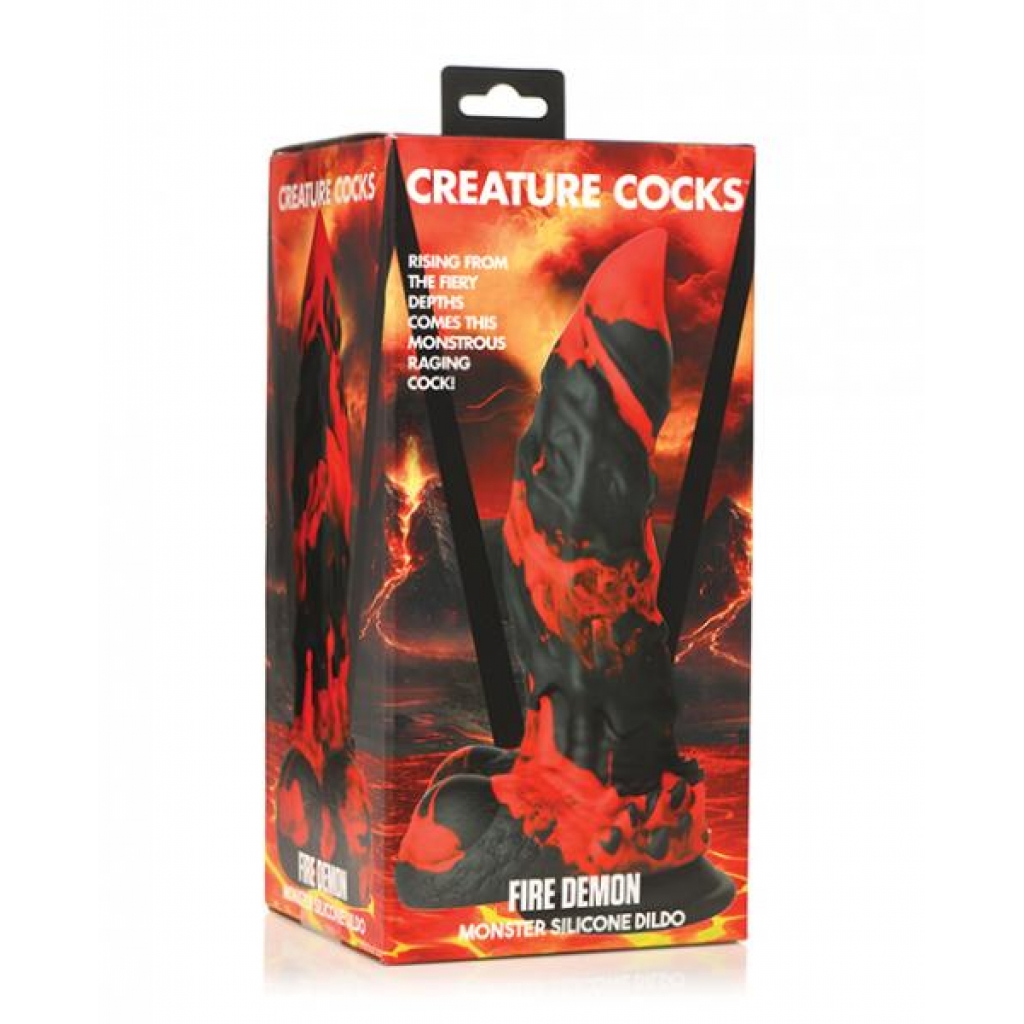 Creature Cocks Fire Demon Monster Silicone Dildo - Extreme Dildos