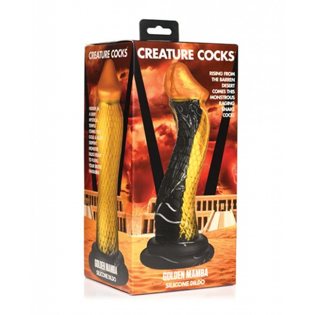 Creature Cocks Golden Snake Silicone Dildo - Extreme Dildos