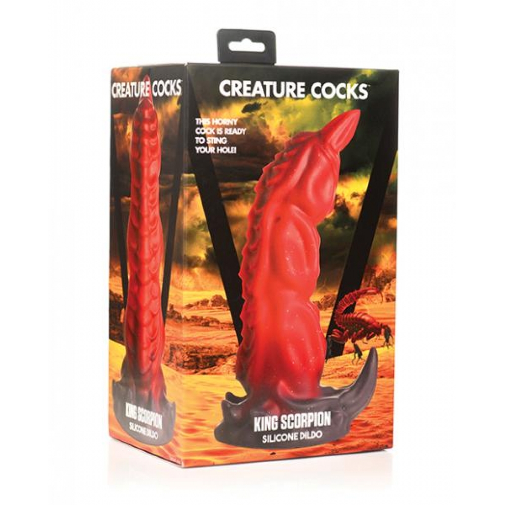 Creature Cocks King Scorpion Silicone Dildo -  Red - Extreme Dildos