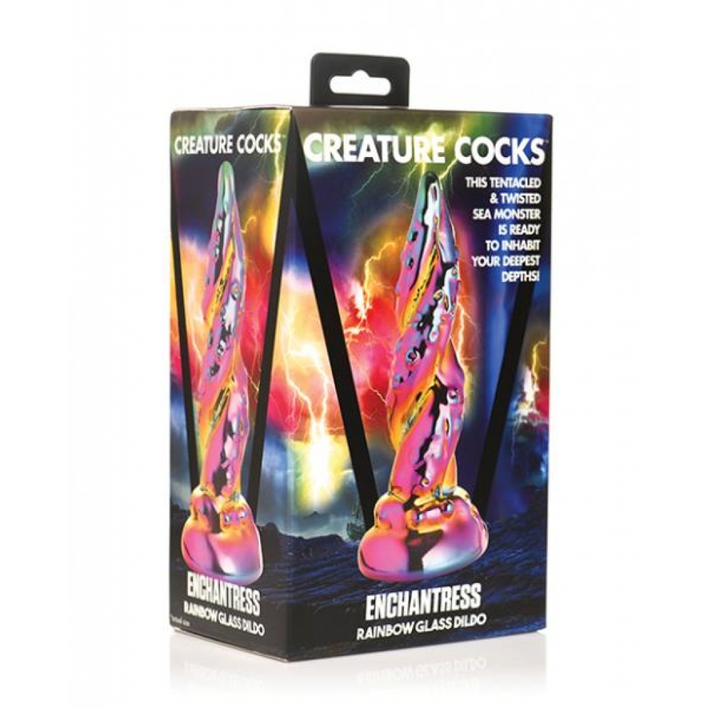 Creature Cocks Enchantress Rainbow Glass Dildo - Extreme Dildos