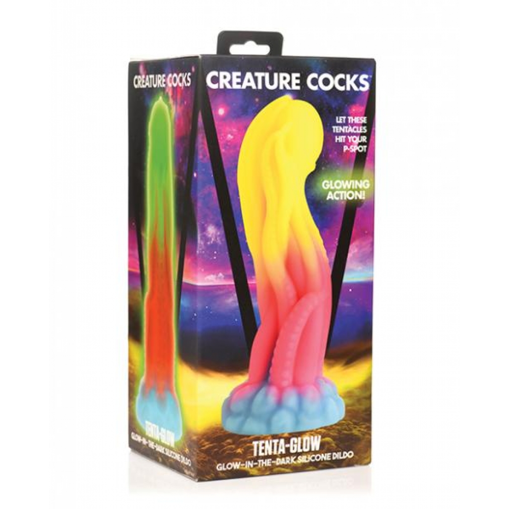 Glow-In-The-Dark Tentacle Silicone Dildo