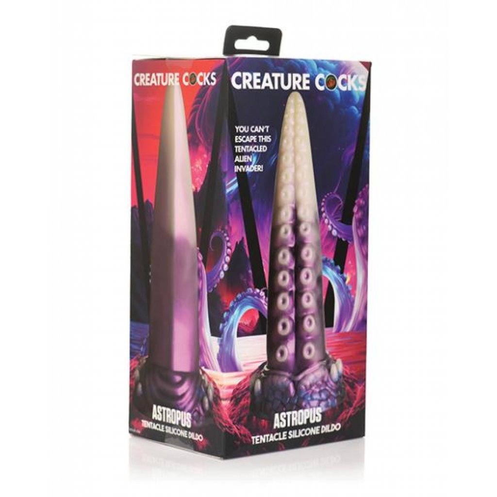 Creature Cocks Astropus Tentacle Silicone Dildo - Purple/white - Extreme Dildos