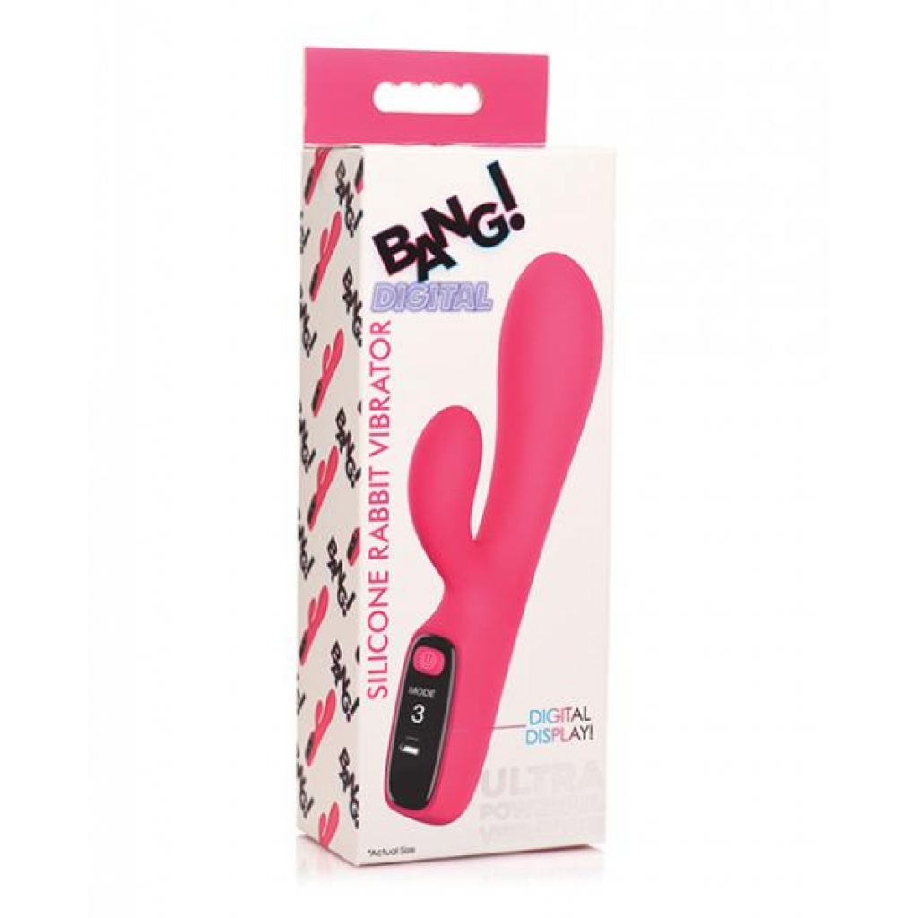 Bang! 10x Digital Rabbit Vibrator - Pink - Rabbit Vibrators