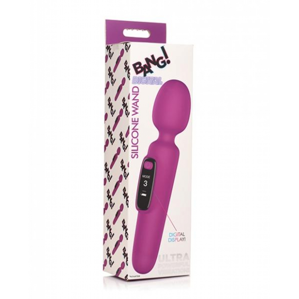 Bang! 10x Digital Vibrating Wand - Purple - Body Massagers