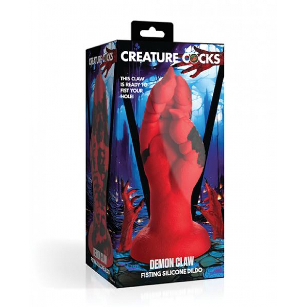 Creature Cocks Demon Claw Fisting Silicone Dildo - Red - Extreme Dildos