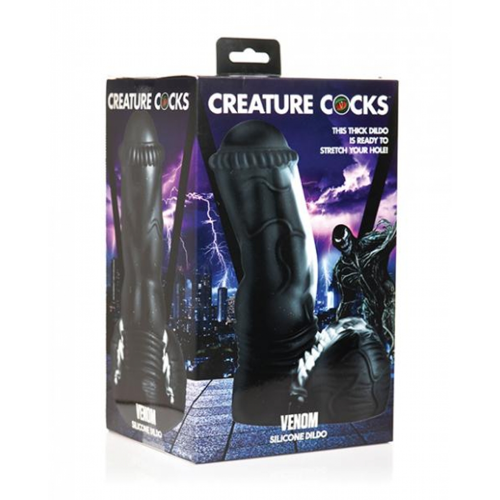 Creature Cocks Venom Silicone Dildo - Black - Extreme Dildos