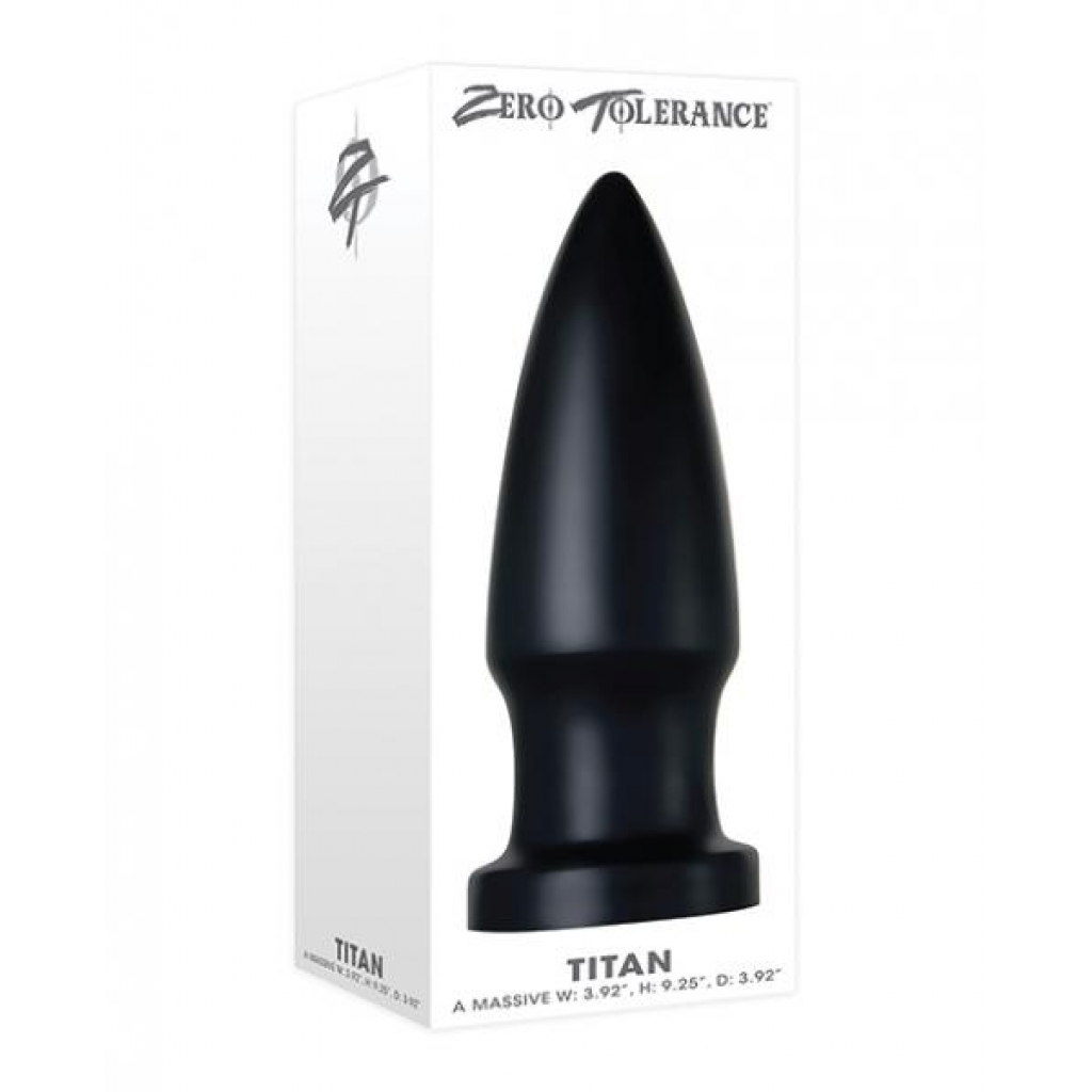 Zero Tolerance Titan - Black - Huge Anal Plugs