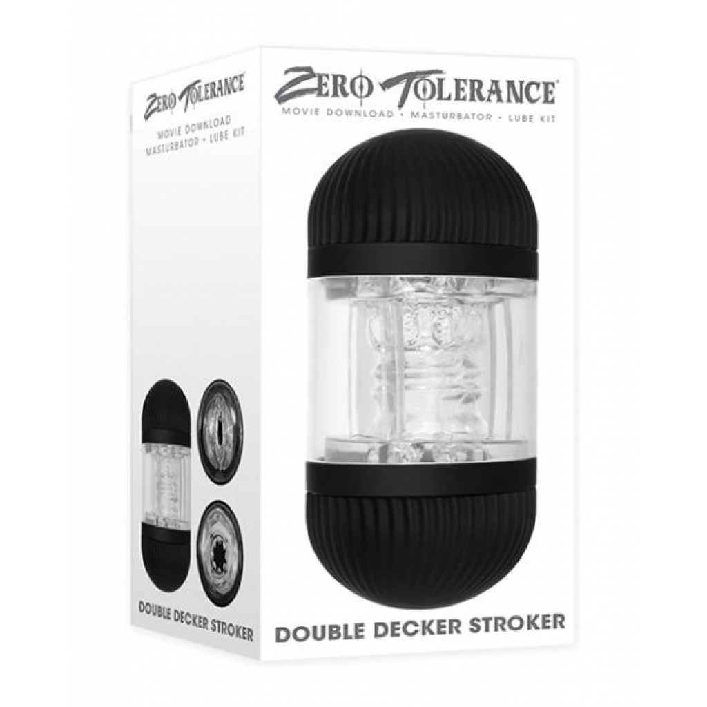 Zero Tolerance Double Decker Stroker - Black/clear - Fleshlight