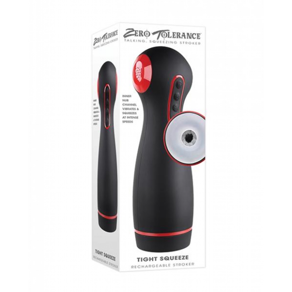 Zero Tolerance Tight Squeeze - Black/red - Fleshlight