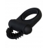 Bell Ringer Black Vibrating Cock Ring & Ball Strap - Couples Vibrating Penis Rings