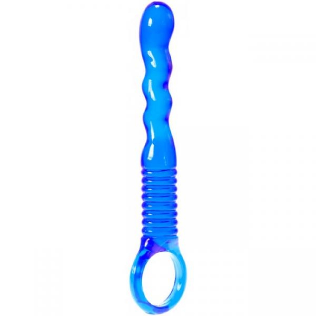 Ridged Anal Wand - Blue Kinx