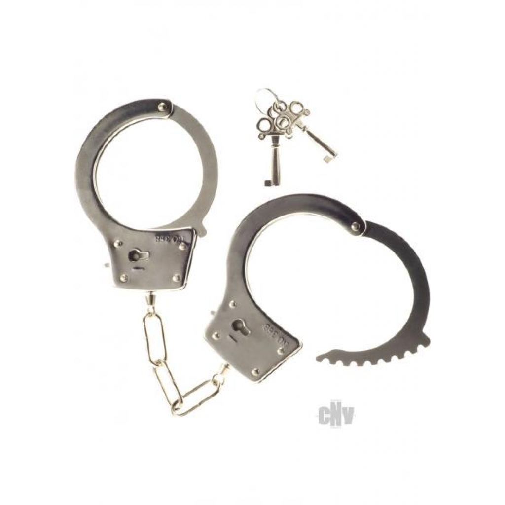 Heay Metal Handcuffs Silver Kink - Handcuffs