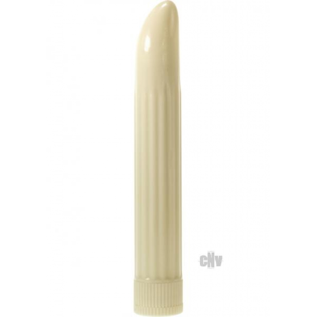 Sensuous Ribbed Vibrator Minx Ivory - Traditional