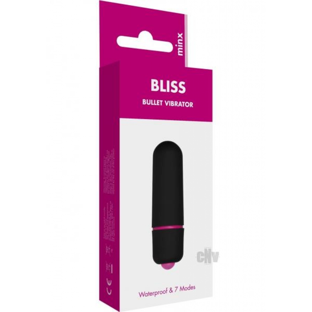 Minx Bliss 7 Mode Mini Bullet Vibe - Black