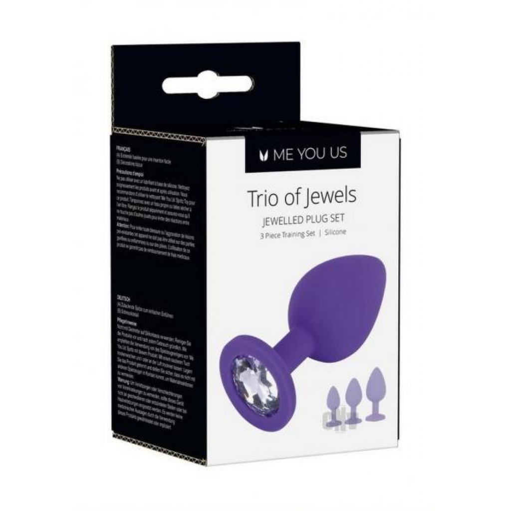 Me You Us Trio Of Jewels - Purple