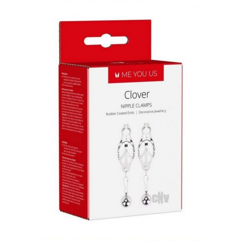 Me You Us Clover Nipple Clamps Silver - Nipple Clamps