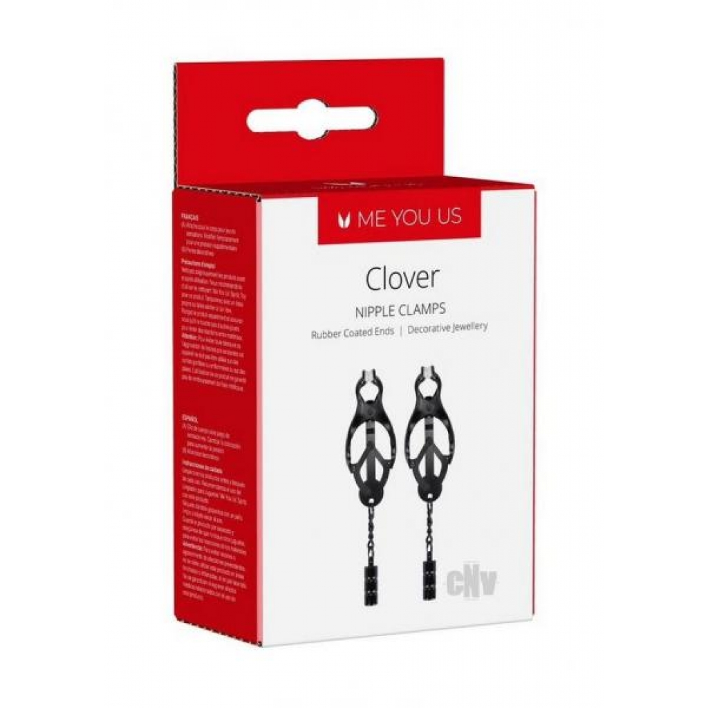 Me You Us Clover Nipple Clamps Black - Nipple Clamps