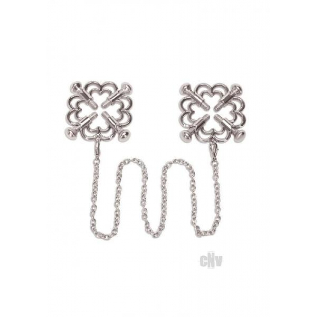 Myu Flower Design Nipple Chain - Nipple Clamps