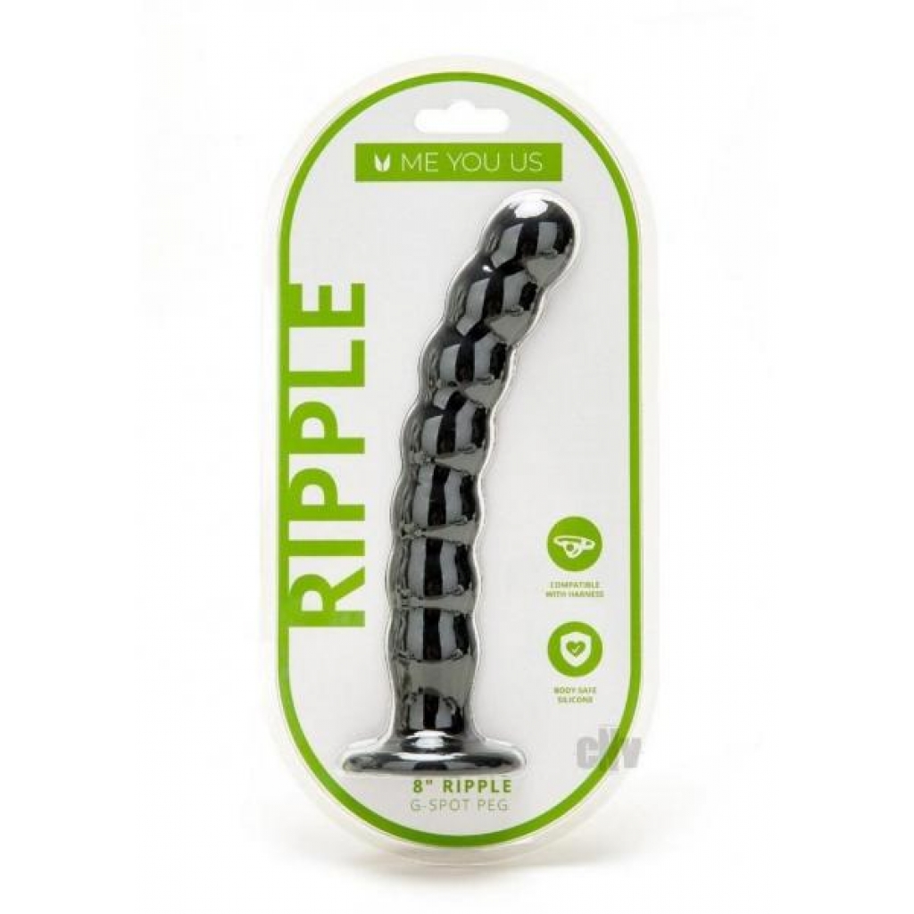 Myu Ripple G Spot Peg 8 Black - G-Spot Dildos