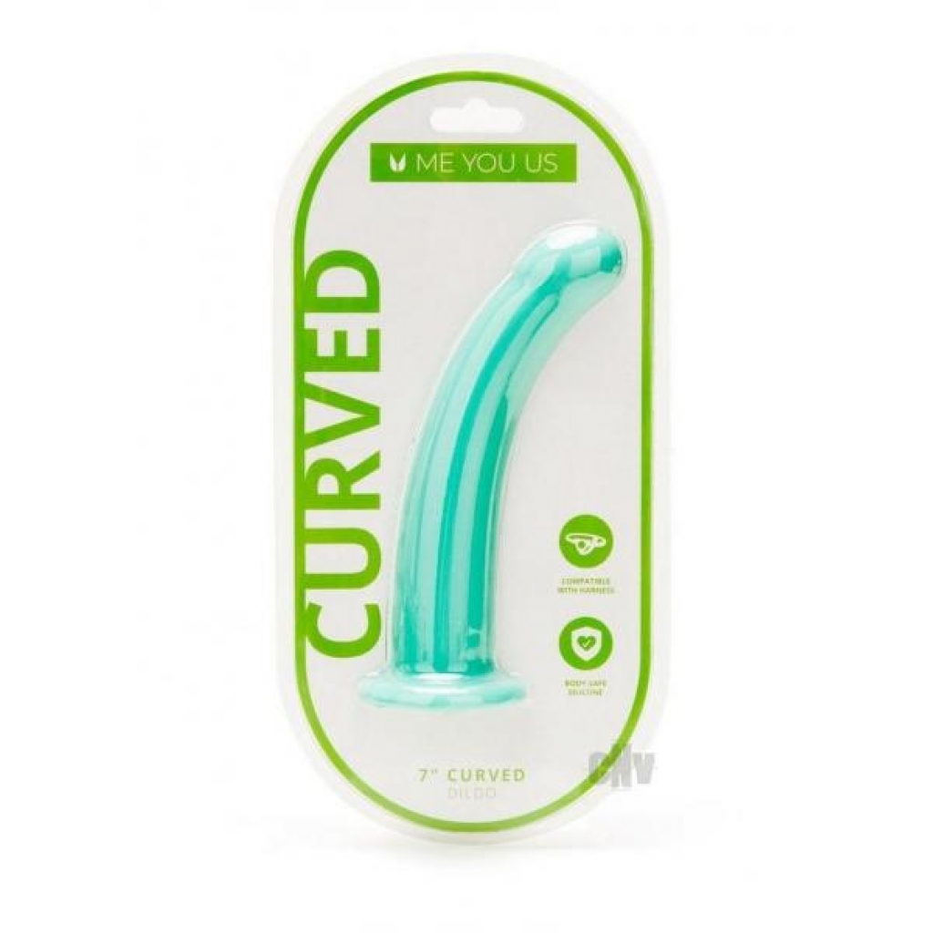 Myu Curved Silicone Dildo 7 Aqua - Realistic Dildos & Dongs