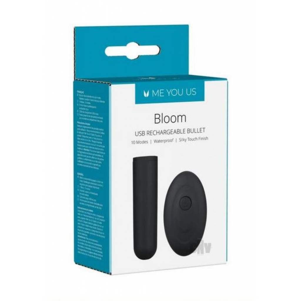 Me You Us Bloom Recharge Bullet Black - Bullet Vibrators