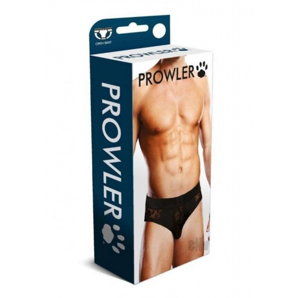 Prowler Black Lace Open Brief Lg - Mens Underwear