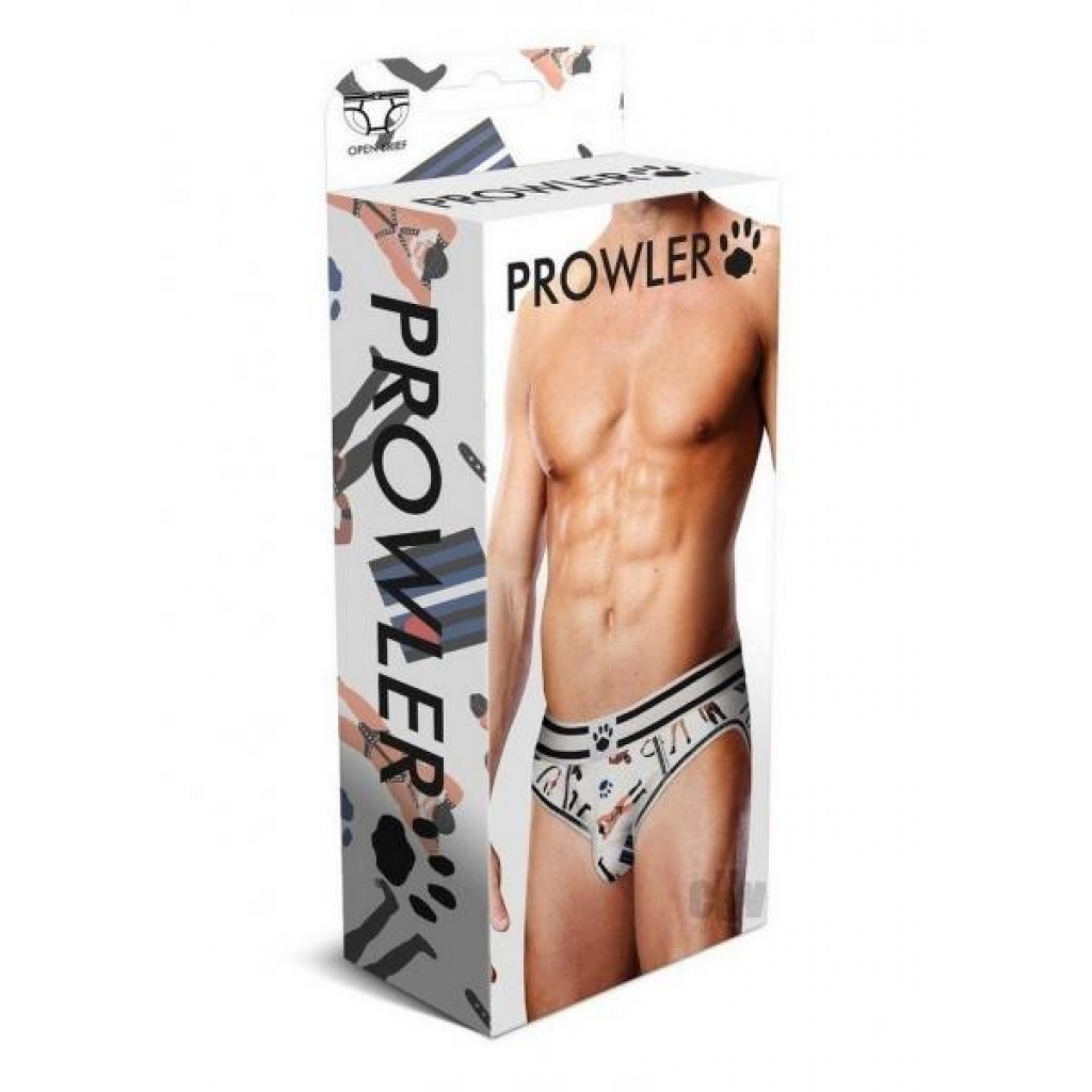 Prowler Leather Pride Open Brief Lg Ss23 - Mens Underwear