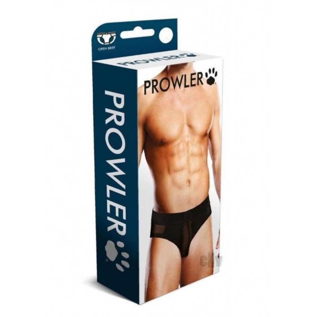 Prowler Black Mesh Open Brief Lg - Mens Underwear