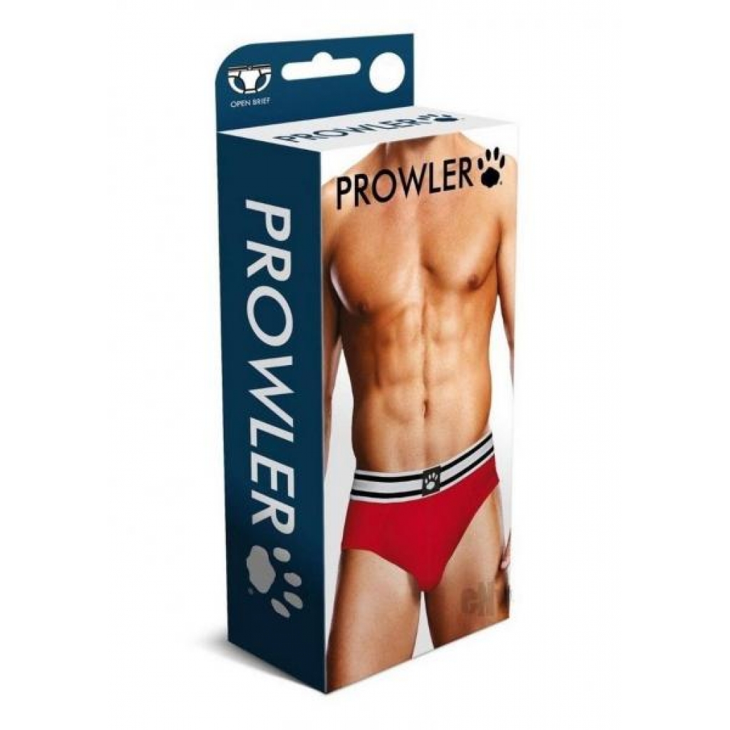 Prowler Red/white Open Brief Lg - Mens Underwear