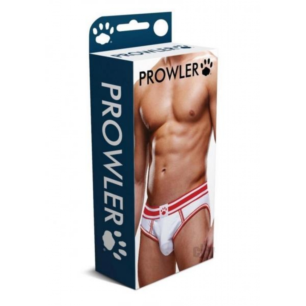 Prowler White/red Open Brief Lg - Mens Underwear