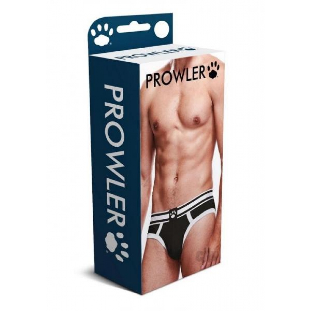 Prowler Black/white Brief Md - Mens Underwear