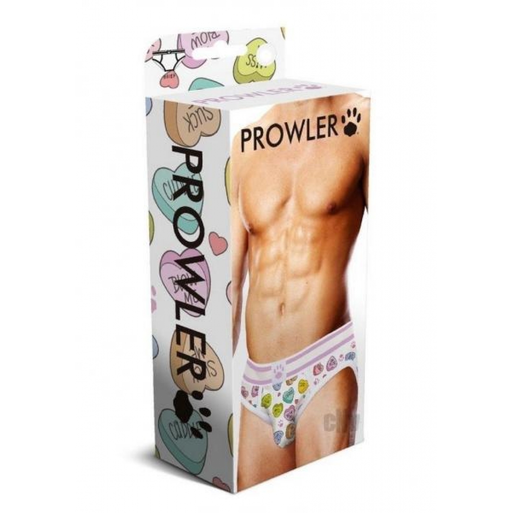 Prowler Candy Hearts Briefs Xl Wht - Mens Underwear