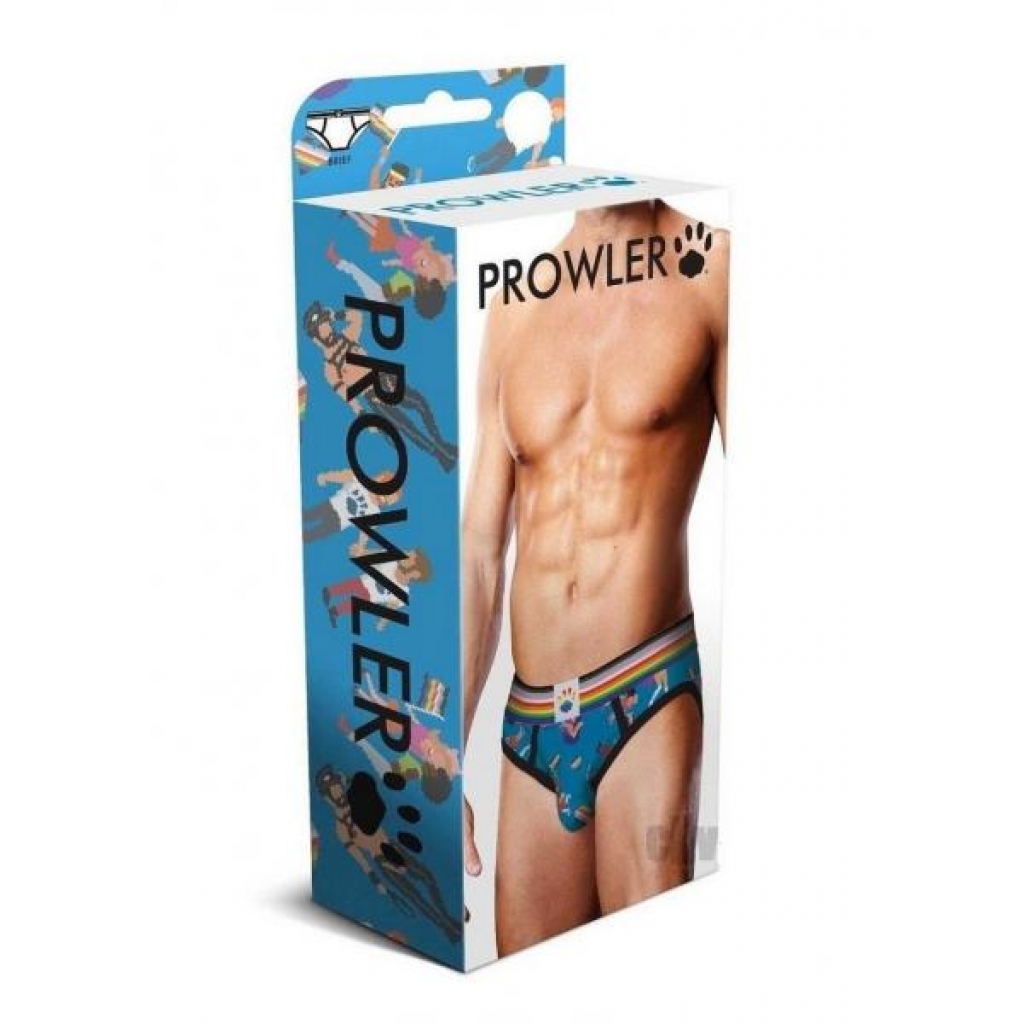 Prowler Pixel Gay Pride Brief Lg Ss23 - Mens Underwear