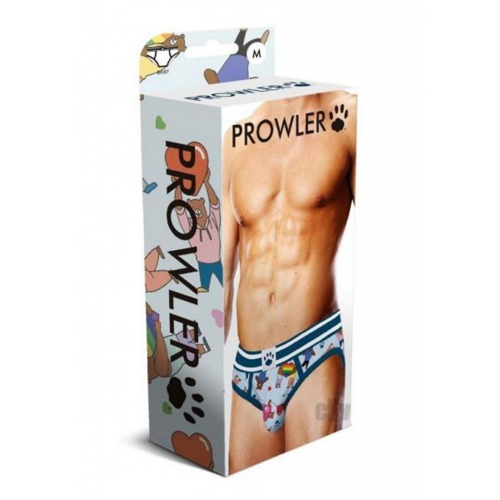 Prowler Bears W/hearts Brief Md Blu - Mens Underwear