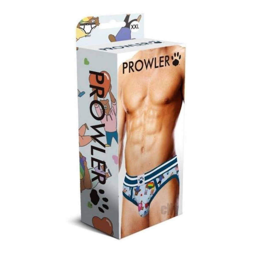 Prowler Bears W/hearts Brief Xxl Blu - Mens Underwear