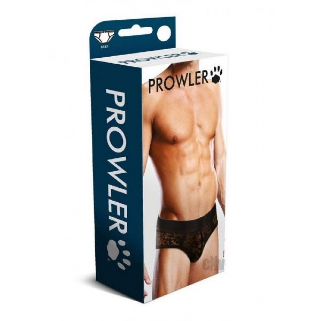 Prowler Black Lace Brief Lg - Mens Underwear