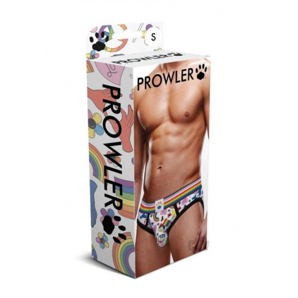 Prowler Pride Love Peace 1 Brief - XL Rainbow